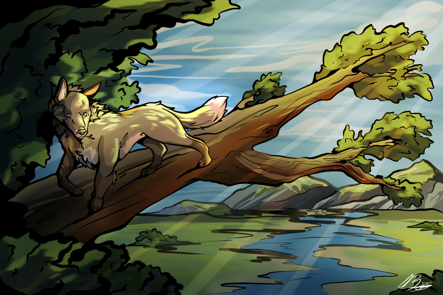$88 Fullbody Lined w/ Flats, Shading, Complex Background