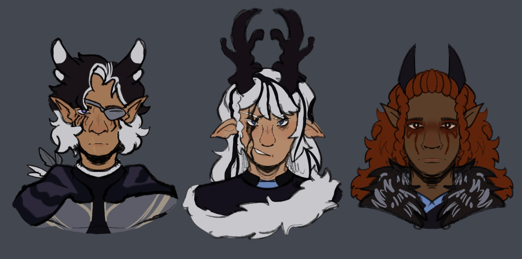 $44 Headshot w/ Flats + 2 Characters